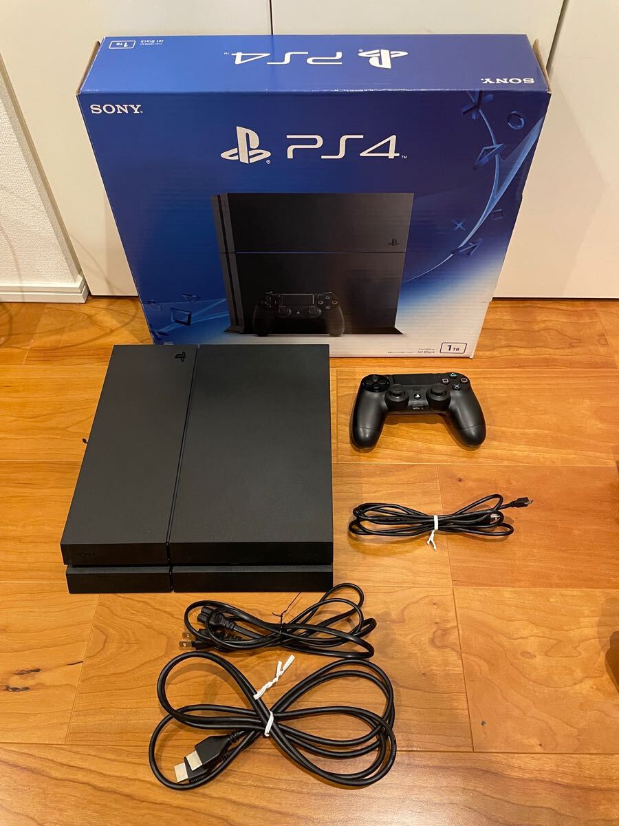 ○【稼動品】SONY PS4 本体 CUH-1200B FW8.03 1TB ジェットブラック プレステ4 1円〜