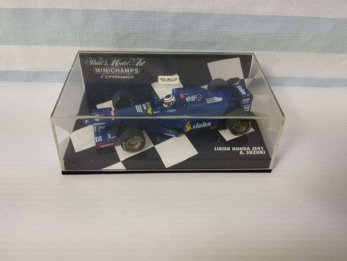 MINICHAMPS 1/43 LIGIER HONDA JS41 A.SUZUKI ミニチャンプス リジェ　ホンダ　レーシング　ミニカー　F1 ☆激レア☆　鈴木亜久里