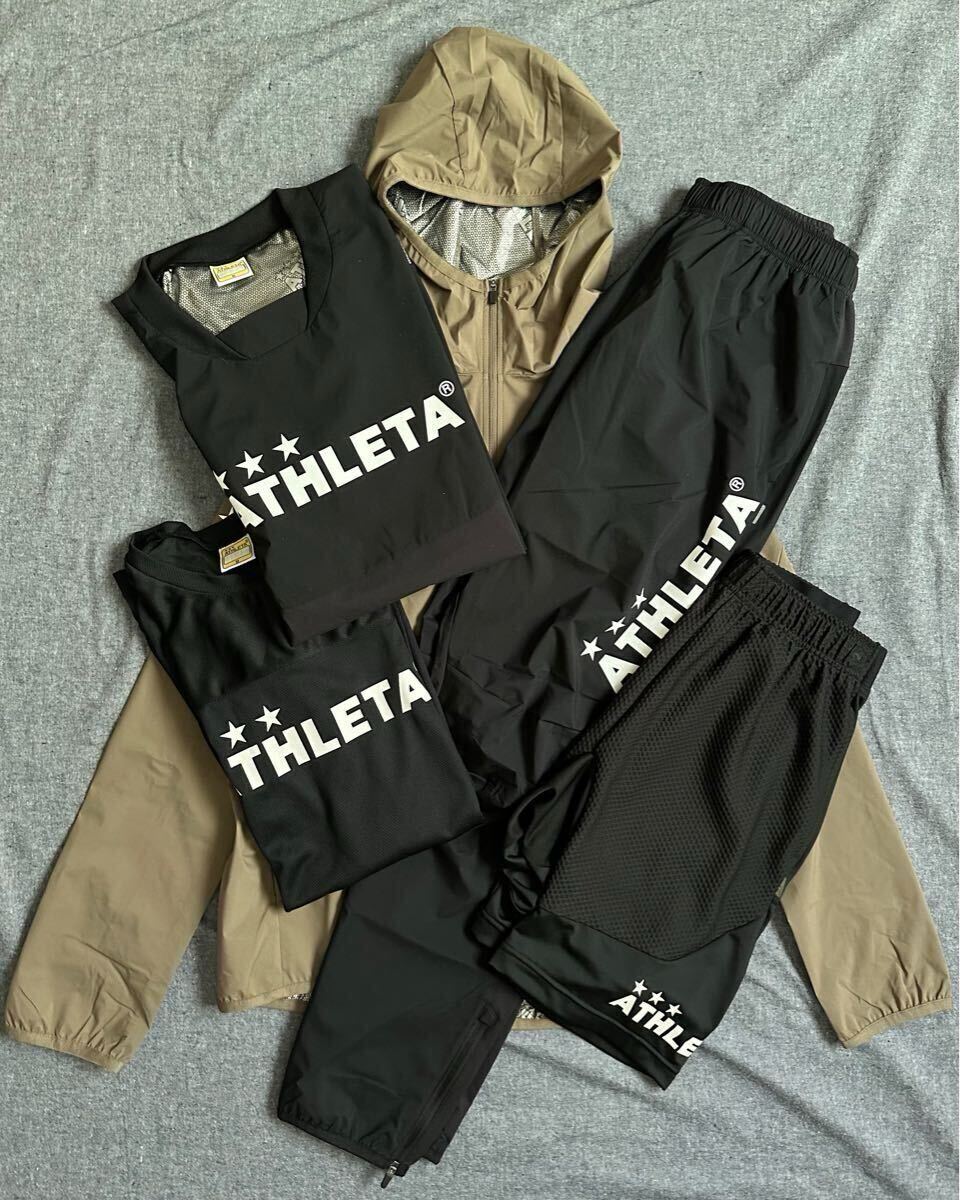 ATHLETA 秋冬NEWMODEL 新品未使用 ウインドウォームジャケット・ウインドウォームシャツサッカートレーニングウェア５セット