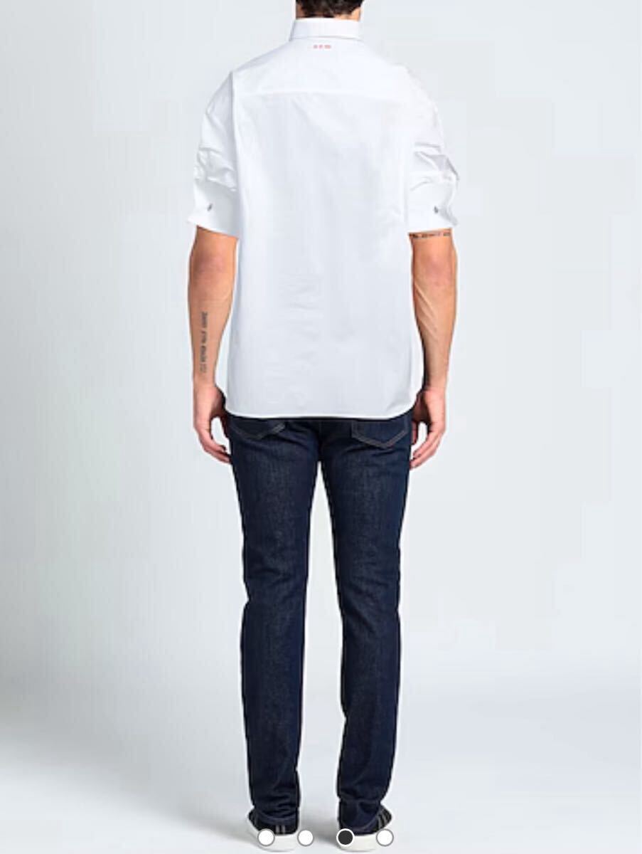 RAF SIMONSラフシモンズ　22SS カフリンクス付ホワイトシャツ S