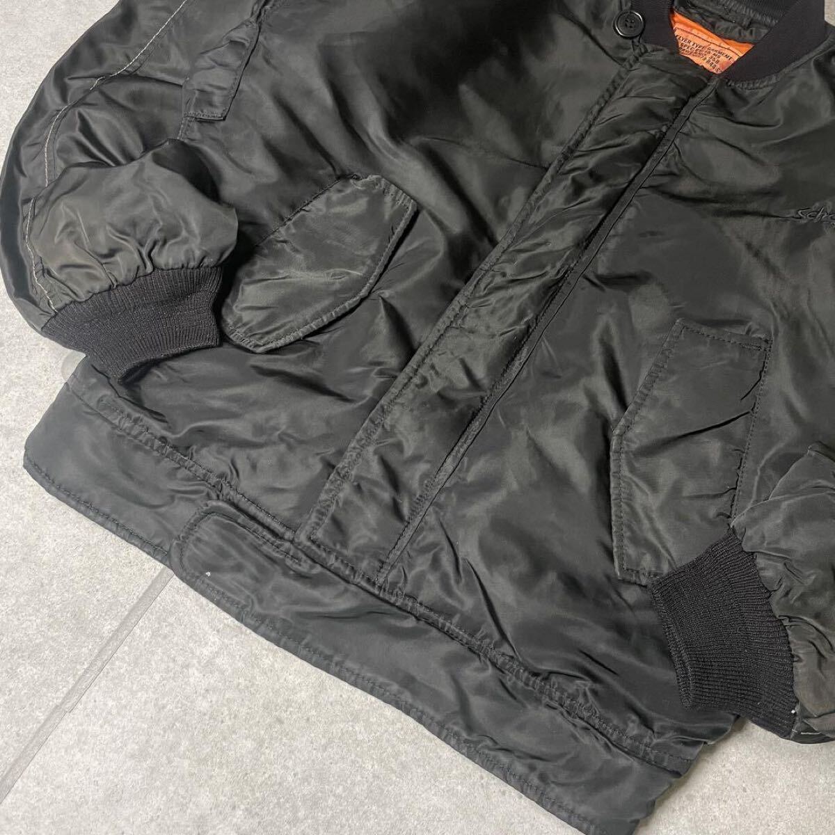 Schott MA-1 フライトジャケット USA製 短丈 IDEALジップ Schott MA-1 フライトジャケット USA製 短丈 IDEALジップ