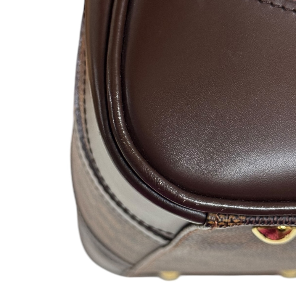 ルイヴィトン バークレー ダミエ ハンドバッグ ダミエキャンバス N52000 ブラウン レディース LOUIS VUITTON 中古_画像10