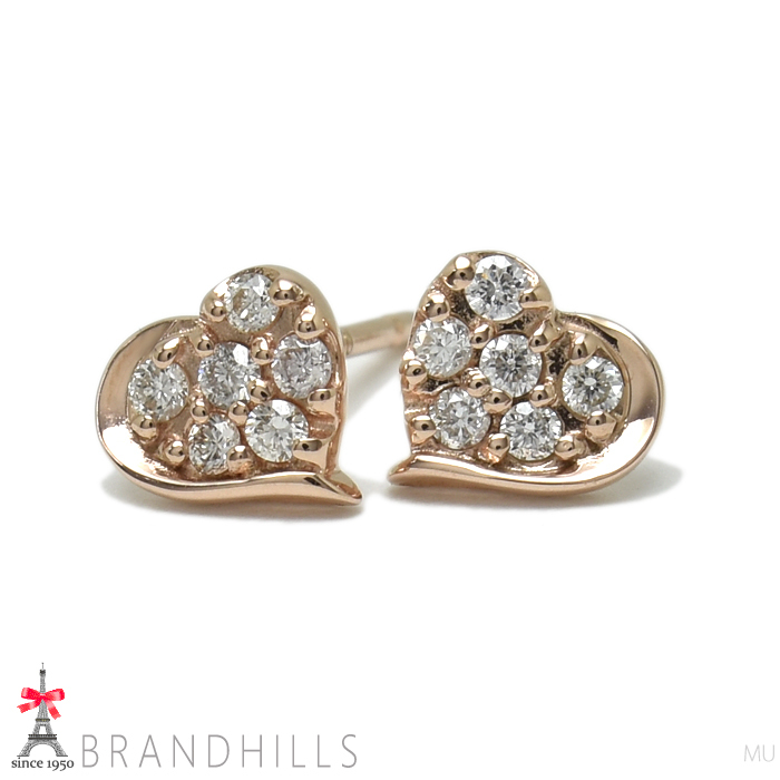 スタージュエリー ダイヤモンド 0.06ct+0.06ct ピアス K10金PG スタージュエリー ダイヤモンド 0.06ct+0.06ct ピアス K10金PG