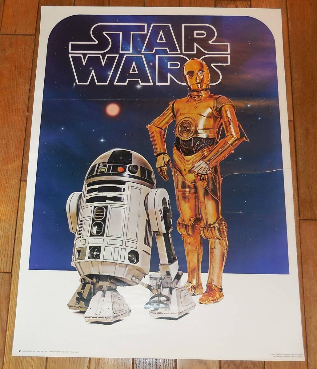 STAR WARS スター?ウォーズ US版 ポスター R2-D2　C-3PO B2サイズ