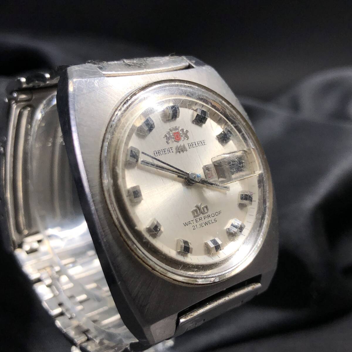 ORIENT オリエント AAA DELUXE デラックス 腕時計 自動巻き F349-13270 21石 デイデイト ジャンク 25a菊NS