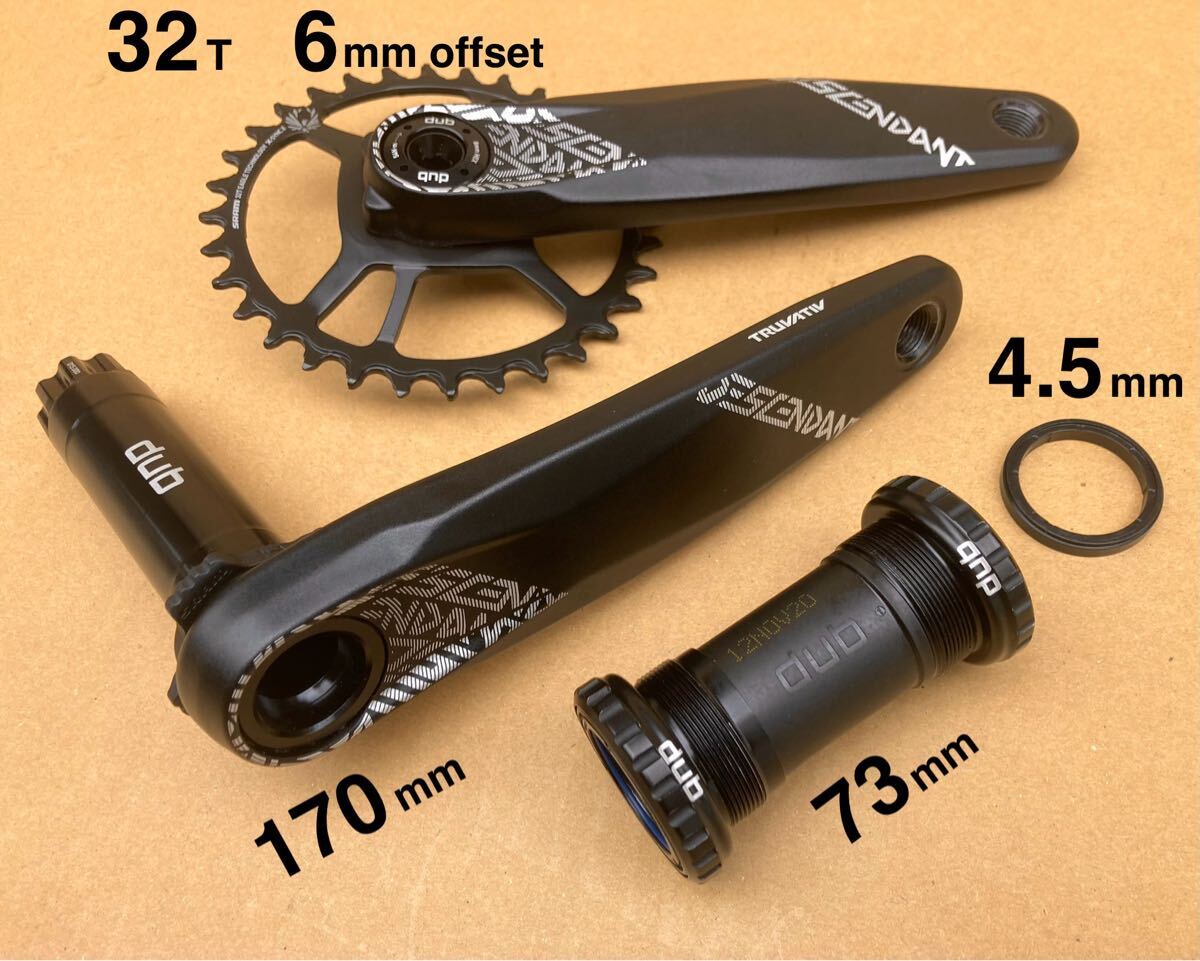 新品同様!! Truvativ Descendant ＋ DUB BB / SRAM EAGLE 12速 トラバティブ 【送料600円】