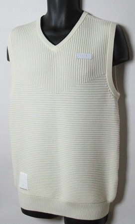 新品 プーマ/PUMA ゴルフ　EGWメリノVネックニットベスト 定価25300円/Lサイズ/930290/ホワイト