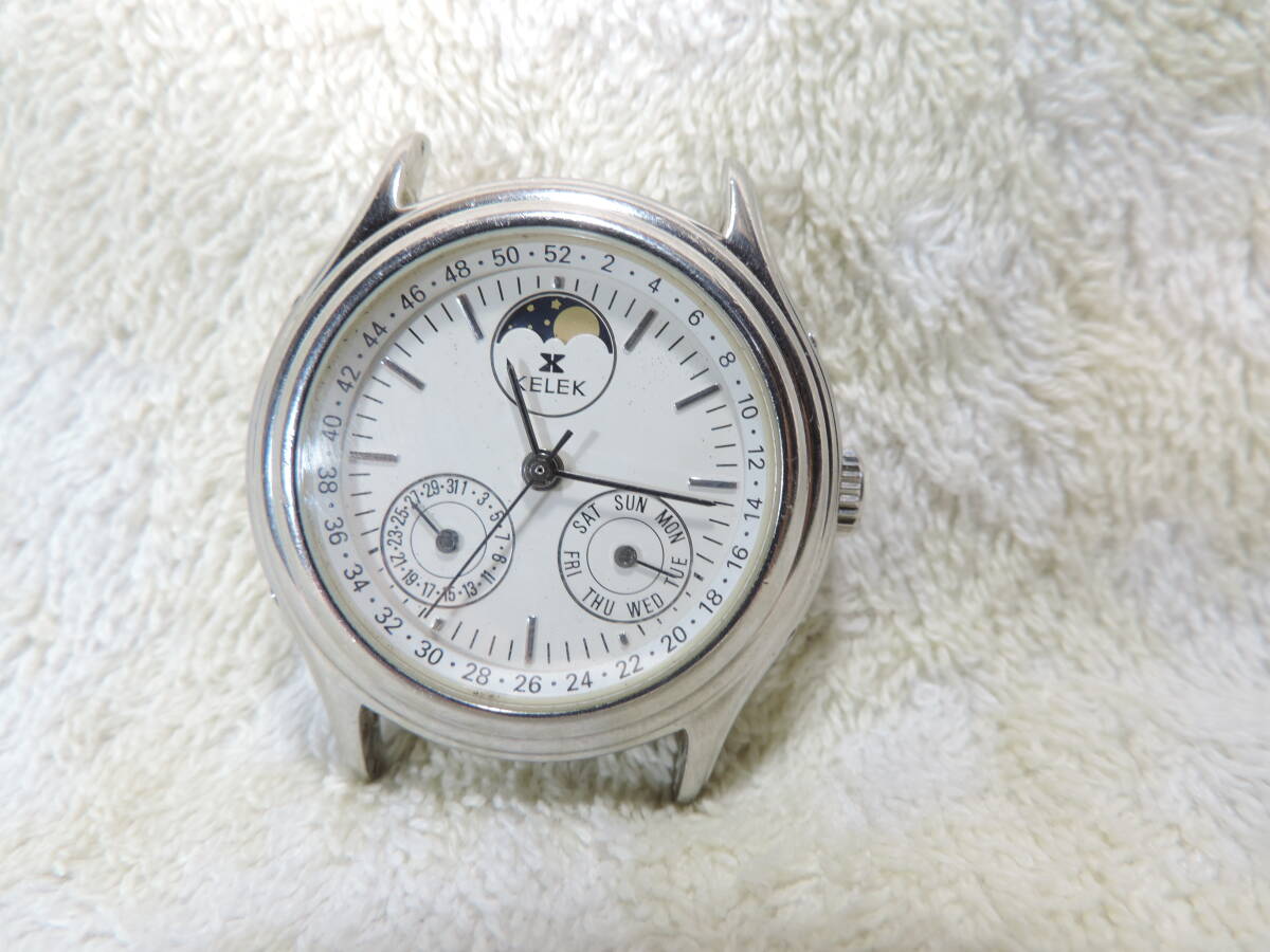 不動・現状品・スイス製・バンド無し・メンズ自動巻き時計・ムーブメント:2892 A2・KELEK 9252-02A