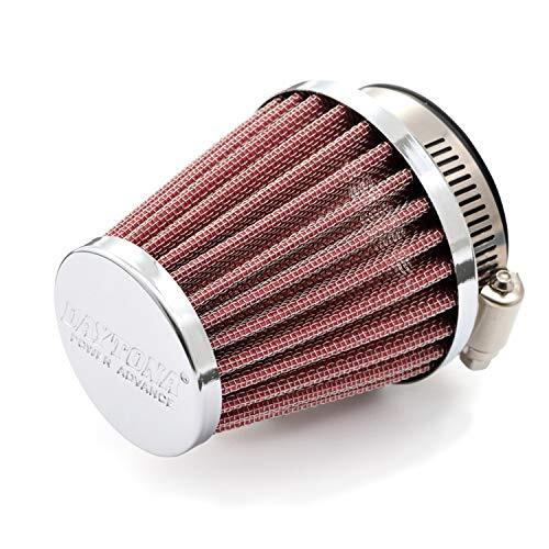 デイトナ パワーアドバンス バイク用 エアフィルター 取付口径φ49 PE28キャブ ラウンドテーパー ストレート パワーフィルター 63373_画像1