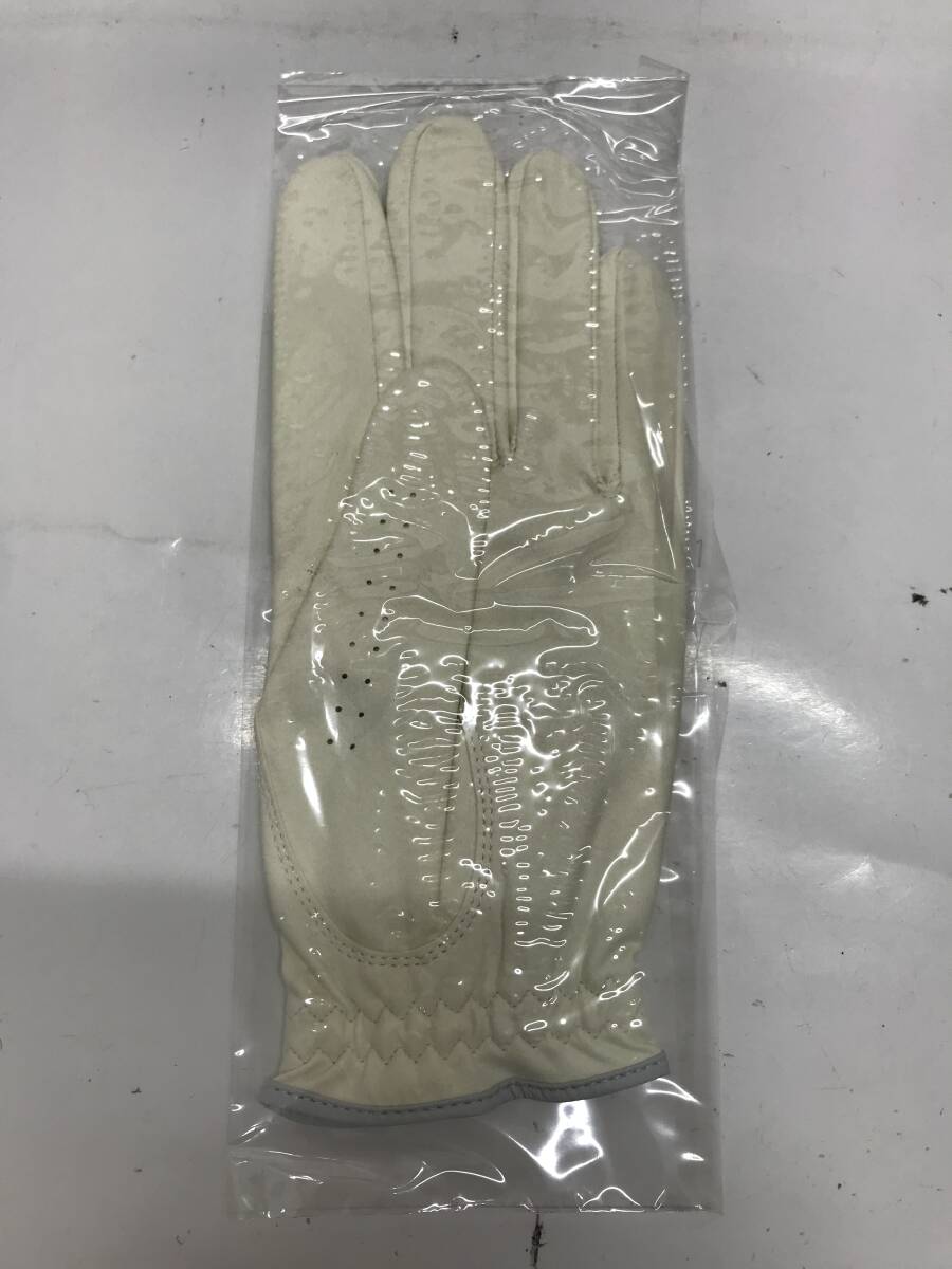 4点セット!【未使用】BRIDGESTONE ブリヂストン TOUR GLOVE GLG12C ツアーグローブ 白 赤 23cm 左 ゴルフ グローブ_画像4