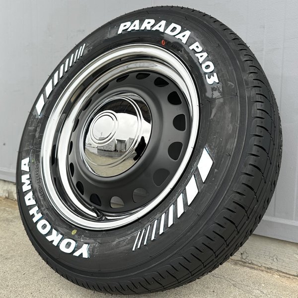 ハイエース 200系 レジアスエース 國産 車検対応 16インチ タイヤホイール4本セット ヨコハマ パラダ PA03 215/65R16C マットブラック