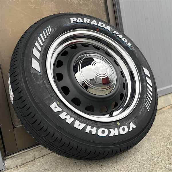 即納! 車検対応 200系 ハイエース レジアスエース 16インチ スチール スタッドレス タイヤホイールセット YOKOHAMA PARADA PA03 215/65R16C
