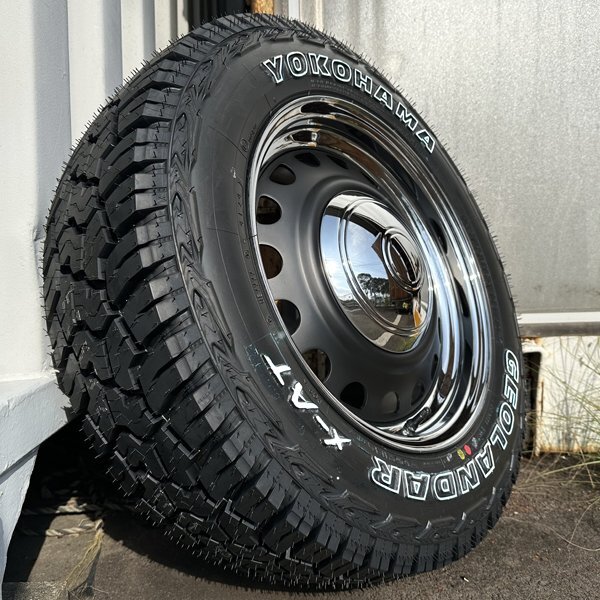 ハイエース 200系 レジアスエース 車(chē)検対応 16インチ タイヤホイール4本セット YOKOHAMA GEOLANDAR X-AT G016 215/65R16C マットブラック