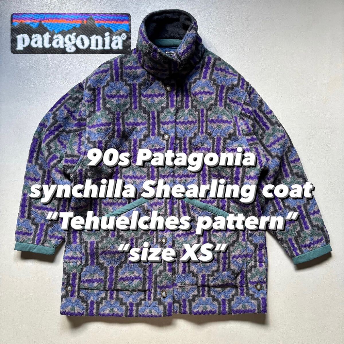 Patagonia synchilla Shearling coat “Tehuelches pattern Patagonia synchilla Shearling coat “Tehuelches pattern