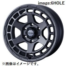 個人宅発送可能 Weds 16X5.5J +22 5穴 PCD139.7 GRY ホイール 1本 MUD VANCE X TYPE S マッドヴァンス エックス タイプ エス (41611)