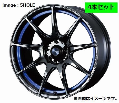 個人宅発送可能 ウェッズ スポーツ Weds Sport 18X8.5J +45 5穴 PCD100 BLC2 ホイール 4本セット SA99R (73919)