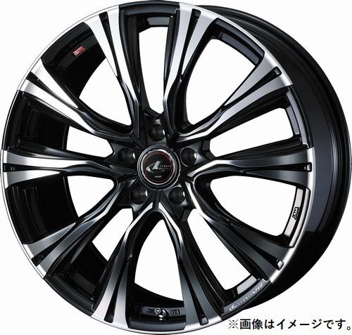 【個人宅発送可能】ウエッズ Weds 19X8.0J +35 5穴 PCD114.3 PBMC ホイール 1本 LEONIS VR レオニス・ブイアール (41280)