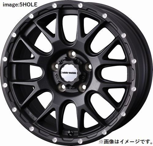 個人宅発送可能 Weds WEDS ADVENTURE 16X5.5J +22 5穴 PCD139.7 BLK ホイール 1本 MUD VANCE 08 マットヴァンス ゼロエイト (41126)