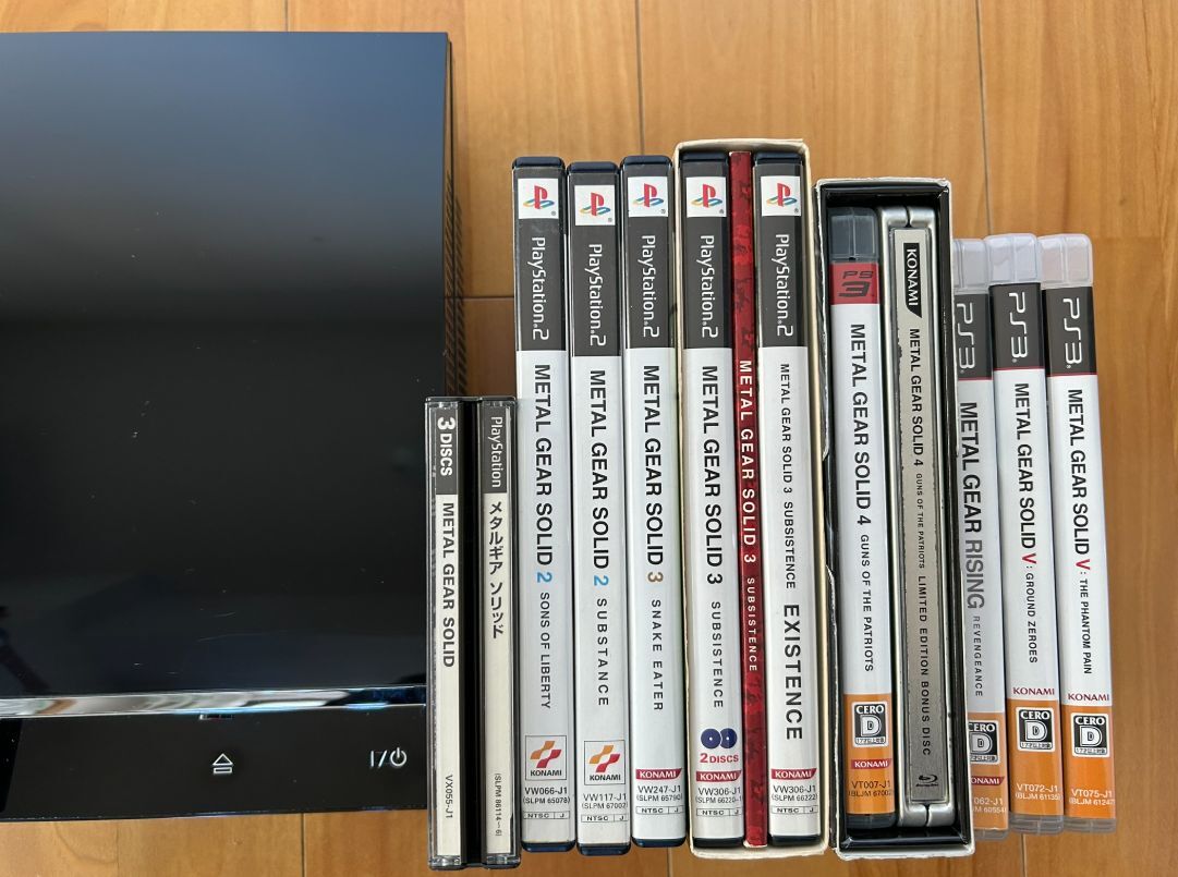 動作品 この1台でPS1 2 3ソフト(メタルギアソリッド1~5)遊べる 動作品 この1台でPS1 2 3ソフト(メタルギアソリッド1~5)遊べる