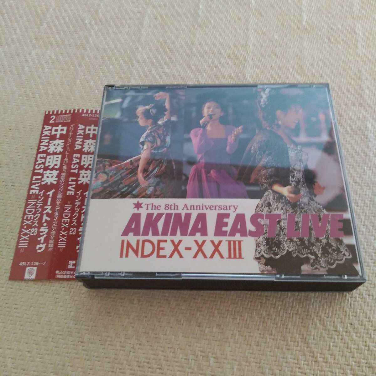 【2CD】中森明菜 / イースト・ライヴ～インデックス23 AKINA EAST LIVE INDEX-XXIII / 8周年 WARNER 45L2-126-7