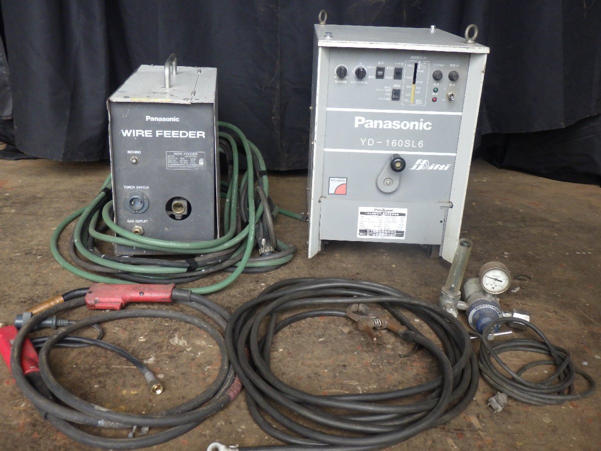【動画有】Panasonic/パナソニック■溶接機■半自動溶接機■送給装置■YD-160SL6■YW-161FHK1■2000年製■中古