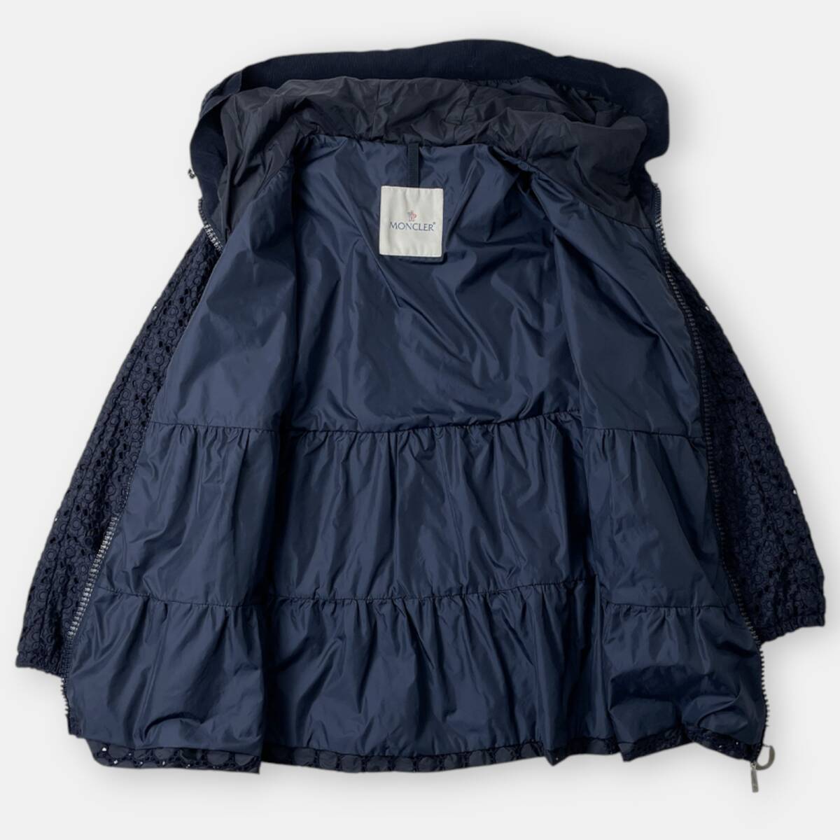 MONCLER モンクレール ETAIN エタン 刺繍 ナイロンジャケット 紺 MONCLER モンクレール ETAIN エタン 刺繍 ナイロンジャケット 紺