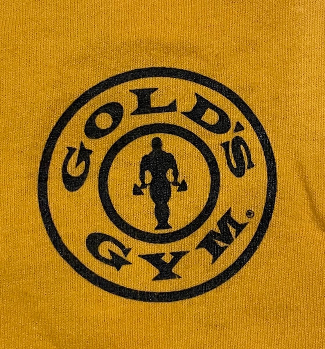  America производства GOLD'S GYM Gold Jim длинный футболка спорт Jim кемпинг тренировка America american стиль Vintage б/у одежда 