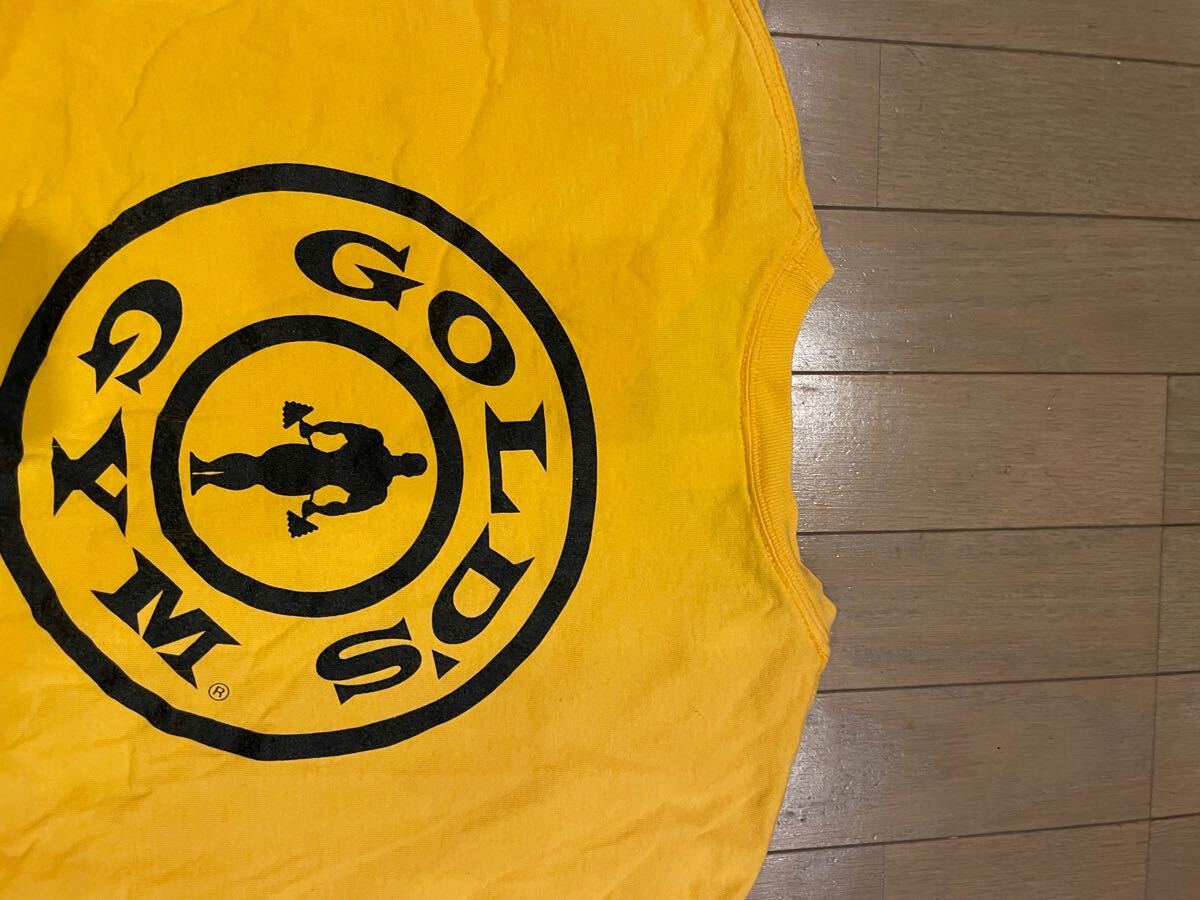  America производства GOLD'S GYM Gold Jim длинный футболка спорт Jim кемпинг тренировка America american стиль Vintage б/у одежда 