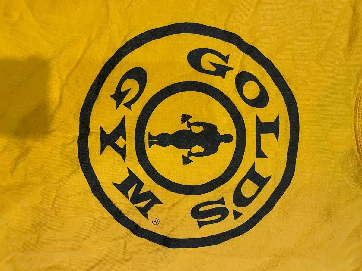  America производства GOLD'S GYM Gold Jim длинный футболка спорт Jim кемпинг тренировка America american стиль Vintage б/у одежда 