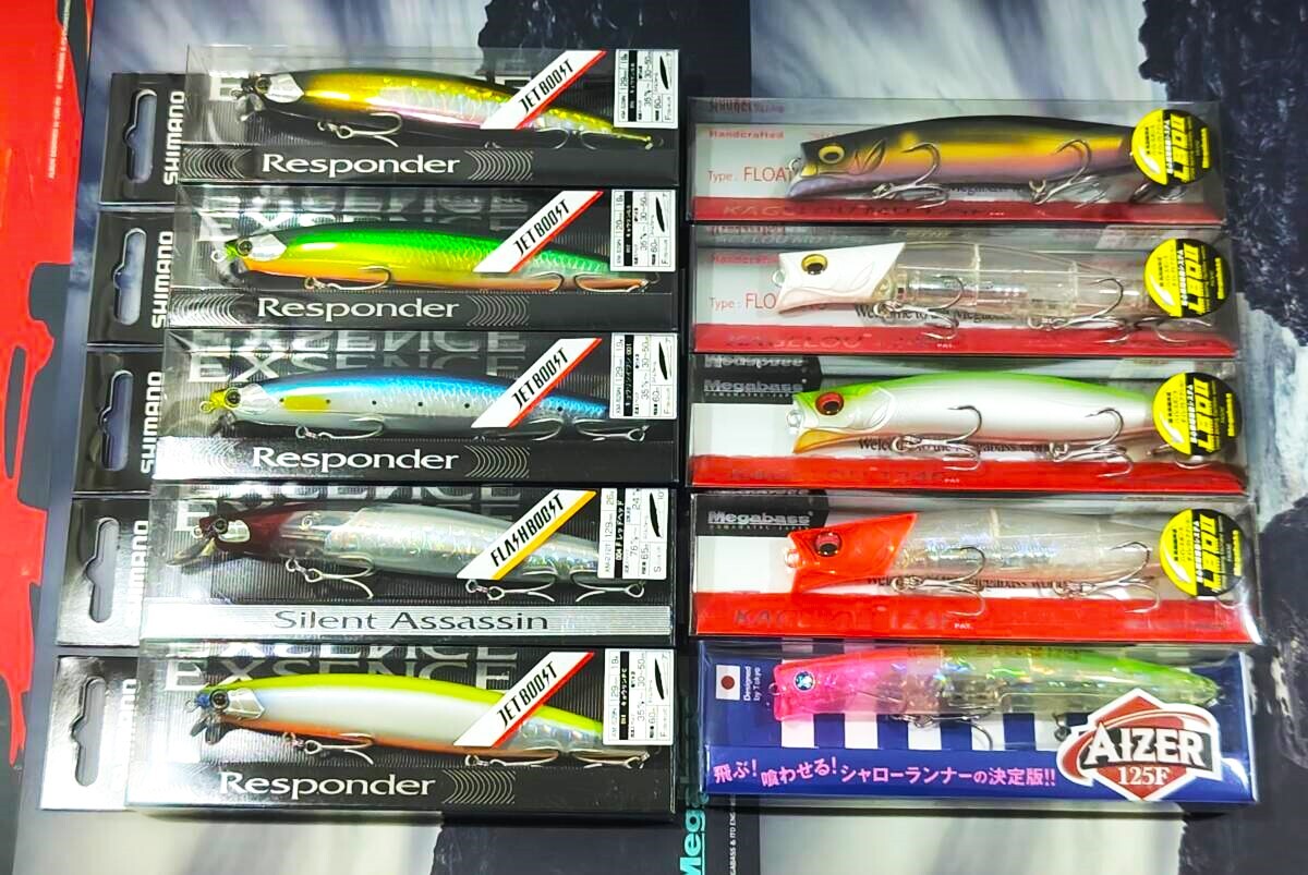 特価10点 カゲロウ 124F MD 125F 新品 アイザー ピンクチャートクリア サイレントアサシン レスポンダー メガバス ブルーブルー シマノ