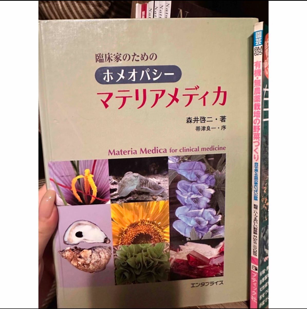 臨床家のためのホメオパシー　マテリアメディカ　著：森井啓二　序：帯津良一、出版：エンタプライズ