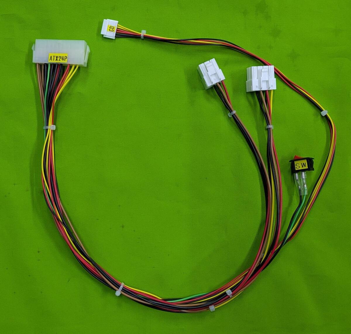 JVS電源ハーネス/セガ・NAOMI等/ATX24P変換タイプ/その他製作可