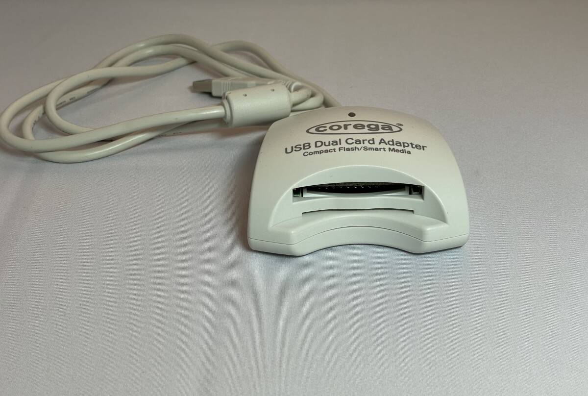 【中古?美品／超希少】★ｃｏｒｅｇａ／コレガ：ＵＳＢカードアダプター（コンパクトフラッシュ／スマートメディア）★
