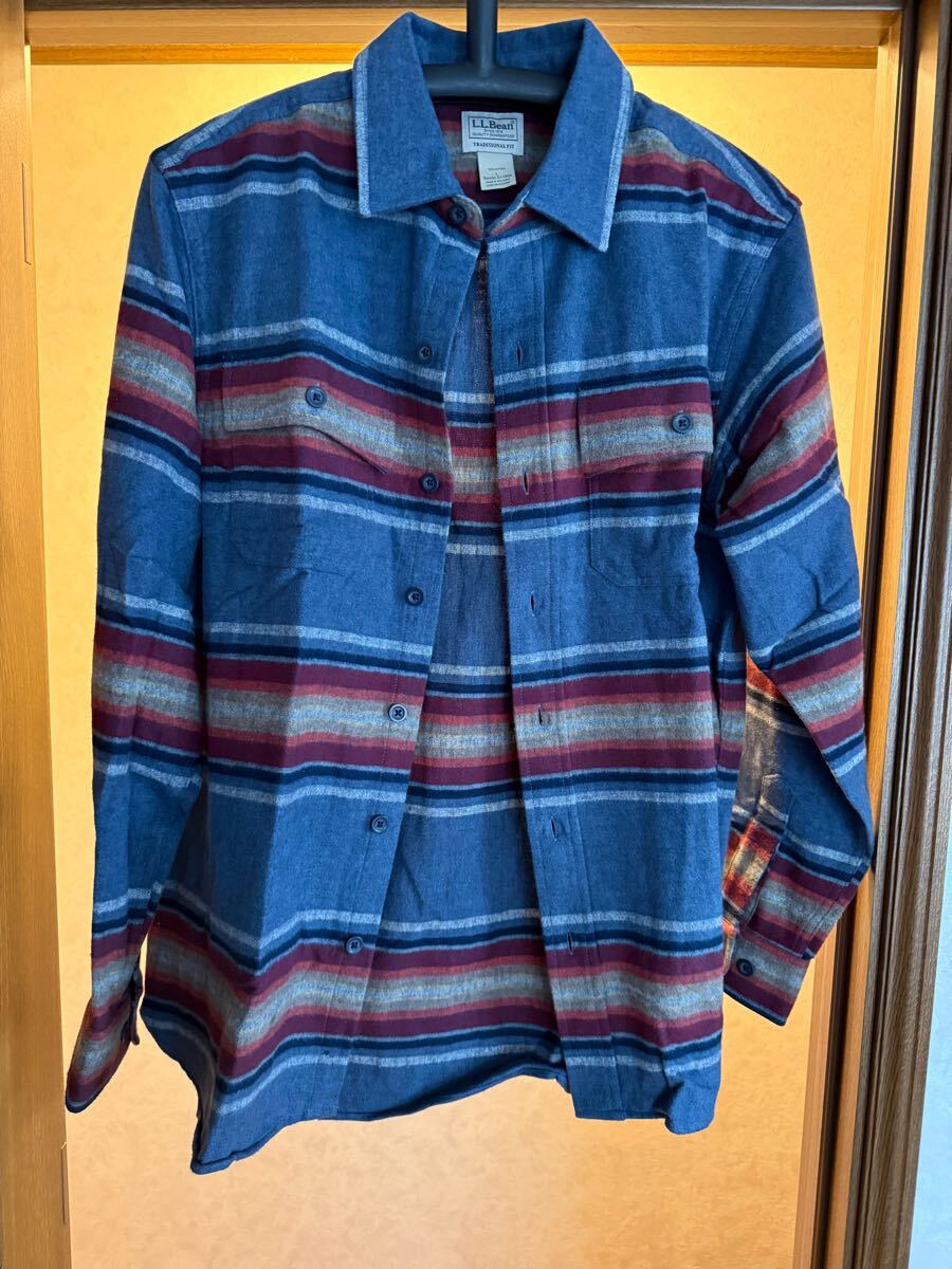 Ｌ.Ｌ.Ｂean ネルシャツ　ストライプ　ジャパンフィットサイズ 長袖シャツ