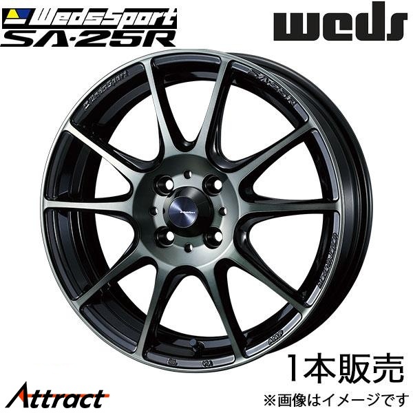 ウェッズスポーツ SA25R フレア MJ34S/MJ44S 15インチ アルミホイール 1本 ウォースブラッククリア 0073683 WEDS WedsSport SA25R タイヤ、ホイール