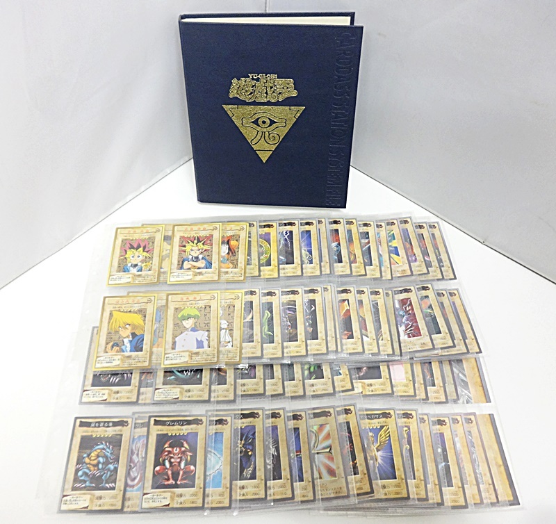 遊戯王 バンダイ版 カードダス セミコンプ No.1～117 + TA1 + TA2 計119枚セット ファイル付き / 青眼の白龍 邪悪なる鎖 BANDAI 1998 1999