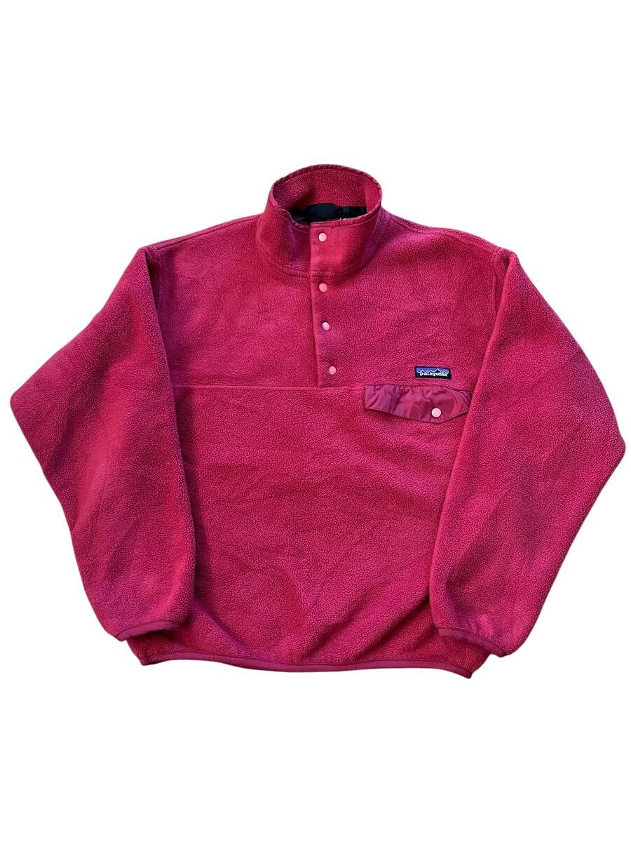 ★★★vintage ポルトガル製 patagonia パタゴニア スナップT 25450 サイズM ダークピンク★★★
