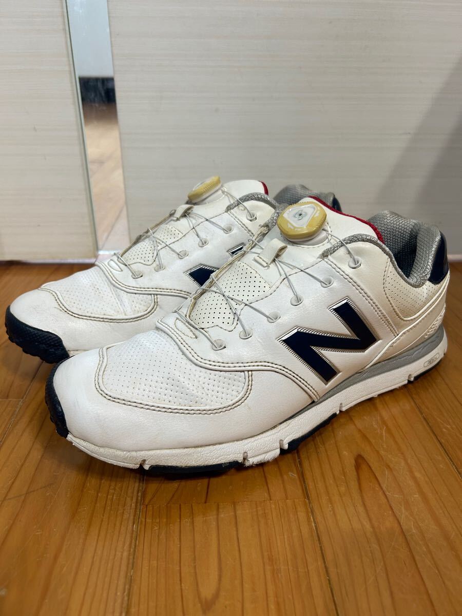 5ラウンド使用 28㎝ NEW BALANCE GOLF ニューバランス NB mgb 574 BoA ボア ゴルフ シューズ