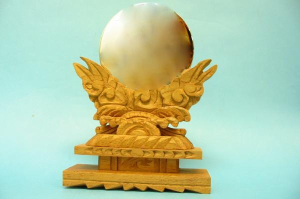 ◇25◇ けやき 神鏡 ☆２寸 国産品 新品 神具 新品未使用【信頼のヤフオク！実績２５年】☆