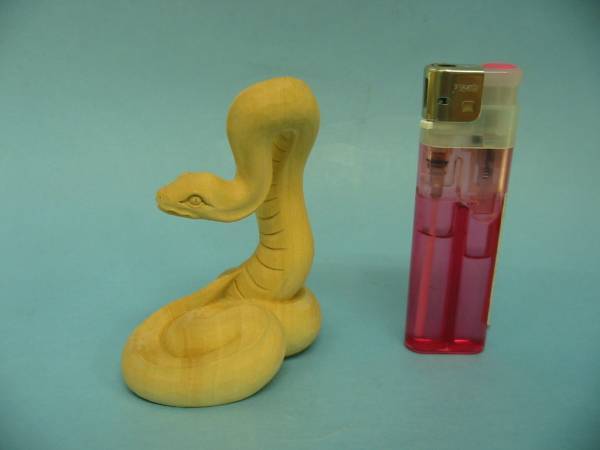 ◇25◇ 柘植材 十二支 ◇巳◇ 稀少置物 限定製作品 新品未使用【信頼のヤフオク！実績２５年】★