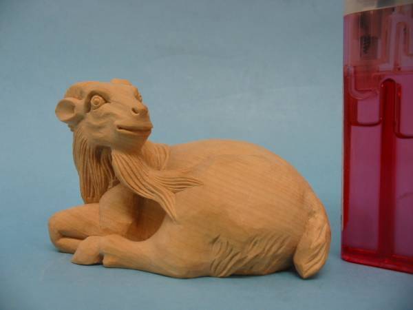 ◇25◇ 柘植材　十二支 【 未 ひつじ 】 置物 限定製作品 新品未使用【信頼のヤフオク！実績２５年】★
