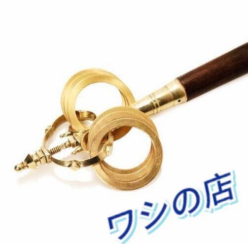 PH-3375 真言宗一面器 真鍮杖 仏教 仏具 28cm 密教法具仏教用品 PH-3375 真言宗一面器 真鍮杖 仏教 仏具 28cm 密教法具仏教用品