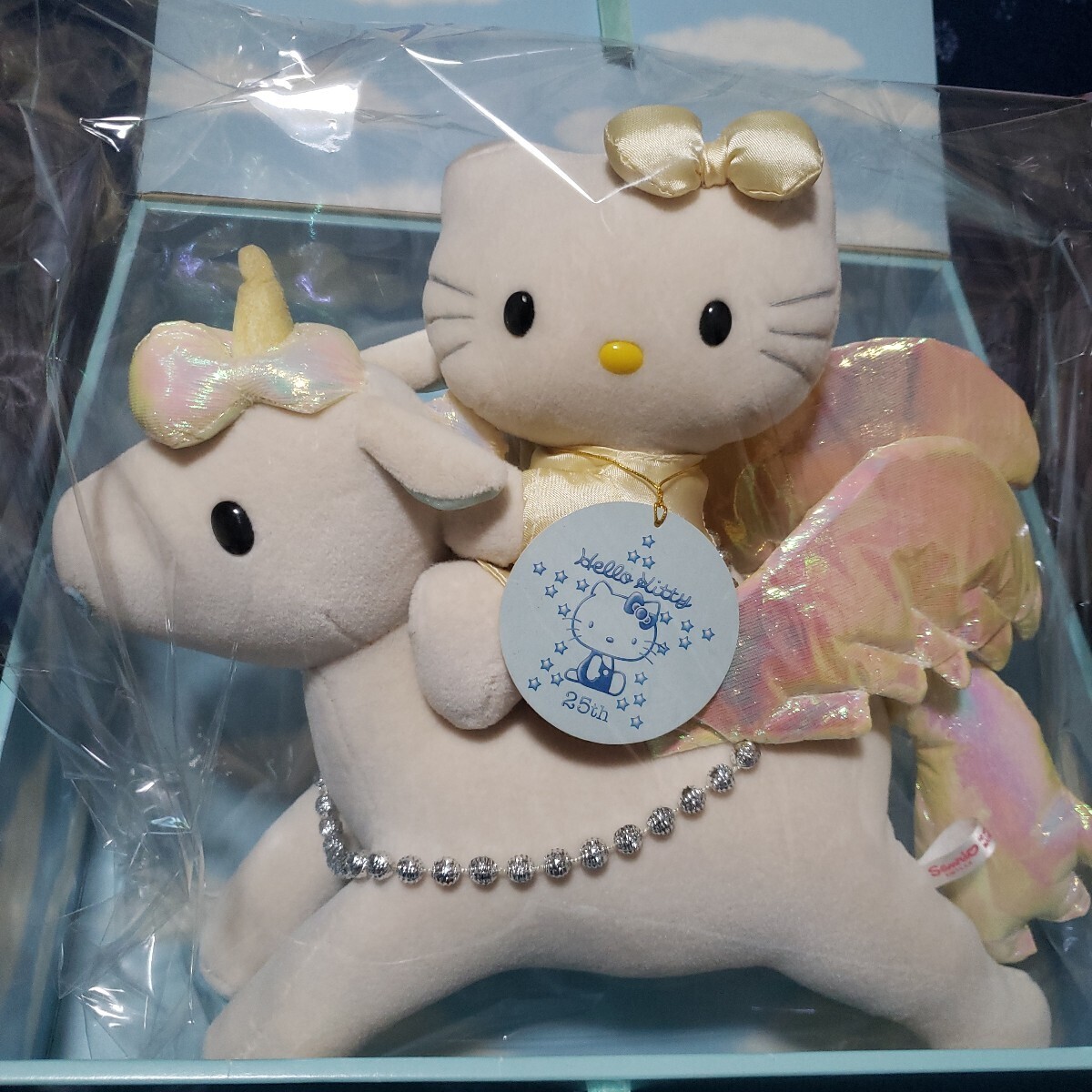 サンリオ　SANRIO　ハローキティ　25th 25周年記念限定ぬいぐるみ　ユニコーンキティ　箱あり　1999年 レア