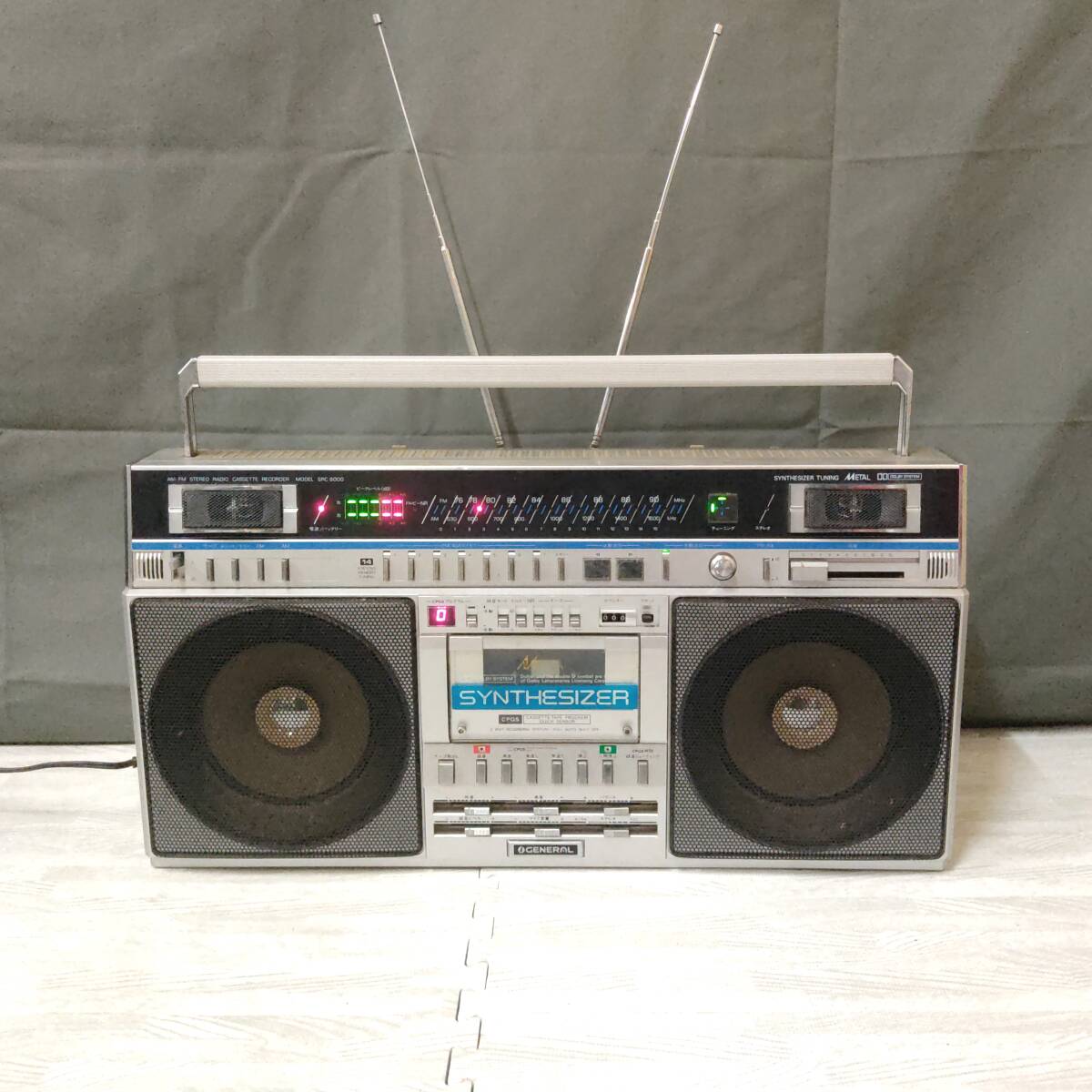 GENERAL SRC8000 ラジカセ AM・FM ステレオラジオ 60cm カセット GENERAL SRC8000 ラジカセ AM・FM ステレオラジオ 60cm カセット