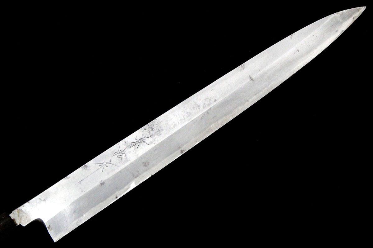 美品｜兼松 柳刃包丁 霞 尺一 安來鋼 樸柄 KN02-A10823-2L1D