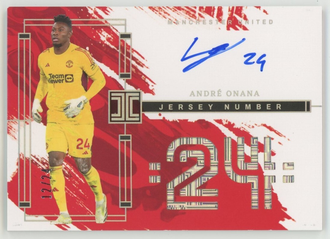 12/24!【Andre Onana】2023-24 Panini Impeccable Jersey Number 12/24!【Andre Onana】2023-24 Panini Impeccable Jersey Number