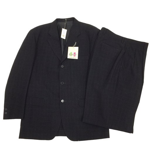 Bellotti サイズ ABL-88 シングル ジャケット 他 センタープレス パンツ メンズ スーツ ウール100％ 計2点 セット