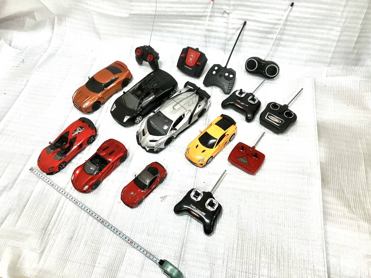 トイラジコン　自動車　本体7台　操縦機8台　ＲＣ　ジャンク！　送料無料　検索→京商　田宮タミヤ