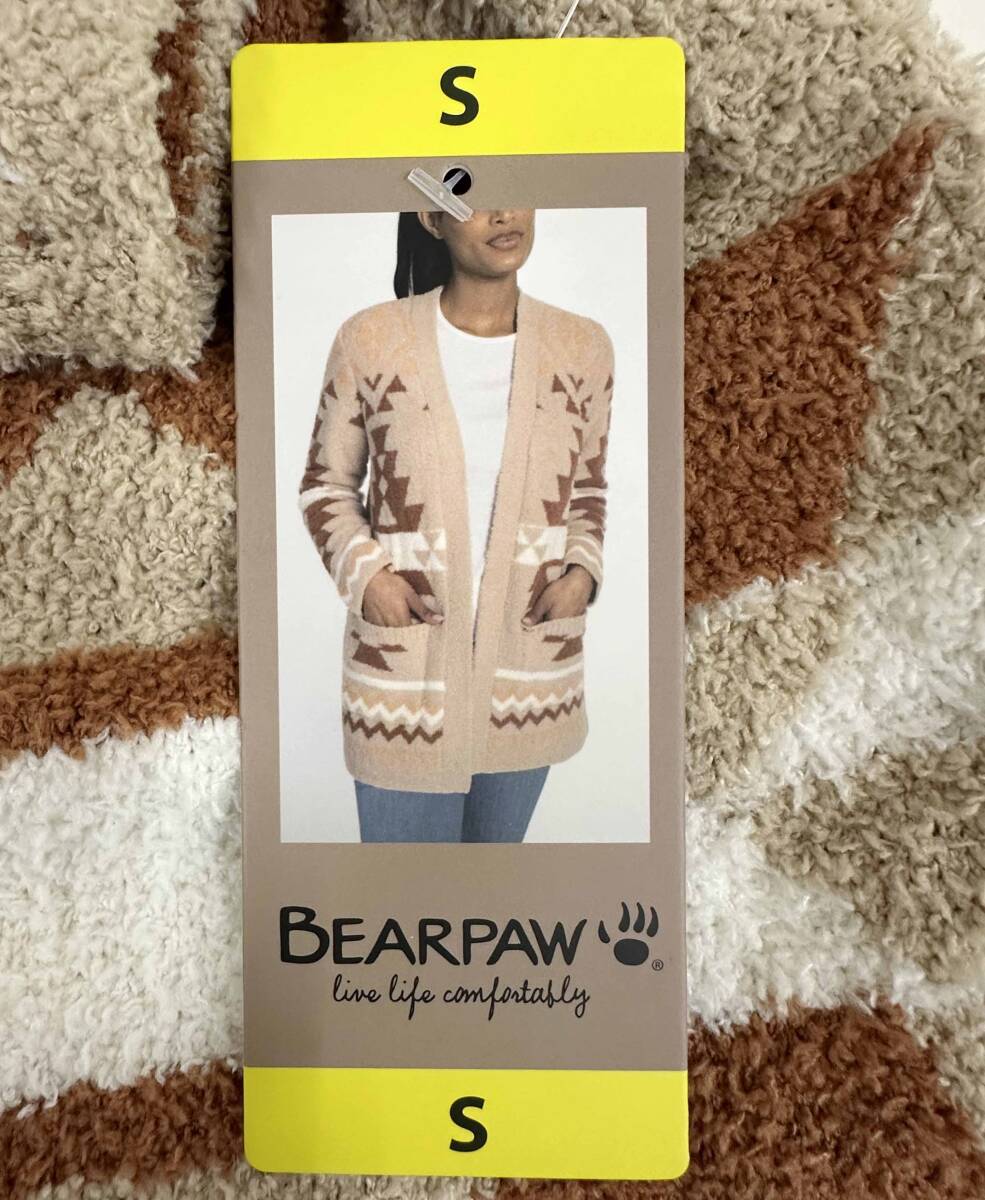 新品 S BEARPAW ベアパウ レディース カーディガン ブラウン 新品 S BEARPAW ベアパウ レディース カーディガン ブラウン