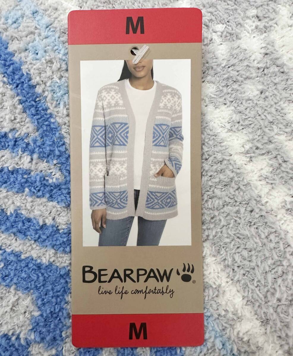 新品 M BEARPAW ベアパウ レディース カーディガン ブルー 新品 M BEARPAW ベアパウ レディース カーディガン ブルー
